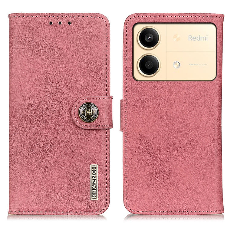 KHAZNEH Cowhide Texture Flip Leather Phone Case, For Xiaomi Poco X6 Pro 5G/Redmi K70E, For Xiaomi Redmi Note 13R Pro, For Xiaomi Redmi Note 13 Pro 5G/Poco X6, For Xiaomi 14 Ultra, For Xiaomi 14 Pro, For Xiaomi 14