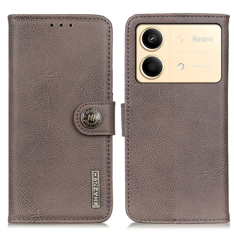 KHAZNEH Cowhide Texture Flip Leather Phone Case, For Xiaomi Poco X6 Pro 5G/Redmi K70E, For Xiaomi Redmi Note 13R Pro, For Xiaomi Redmi Note 13 Pro 5G/Poco X6, For Xiaomi 14 Ultra, For Xiaomi 14 Pro, For Xiaomi 14