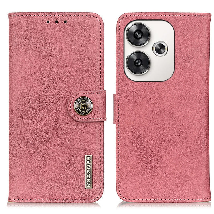 KHAZNEH Cowhide Texture Flip Leather Phone Case, For Xiaomi Poco F6 / Redmi Turbo 3, For Xiaomi Poco F6 Pro, For Xiaomi Redmi K70 5G / K70 Pro 5G, For Xiaomi Redmi Note 13 Pro 4G/Poco M6 Pro 4G, For Xiaomi Redmi 13C, For Xiaomi Redmi Note 13 4G