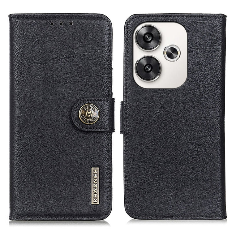 KHAZNEH Cowhide Texture Flip Leather Phone Case, For Xiaomi Poco F6 / Redmi Turbo 3, For Xiaomi Poco F6 Pro, For Xiaomi Redmi K70 5G / K70 Pro 5G, For Xiaomi Redmi Note 13 Pro 4G/Poco M6 Pro 4G, For Xiaomi Redmi 13C, For Xiaomi Redmi Note 13 4G