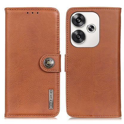 KHAZNEH Cowhide Texture Flip Leather Phone Case, For Xiaomi Poco F6 / Redmi Turbo 3, For Xiaomi Poco F6 Pro, For Xiaomi Redmi K70 5G / K70 Pro 5G, For Xiaomi Redmi Note 13 Pro 4G/Poco M6 Pro 4G, For Xiaomi Redmi 13C, For Xiaomi Redmi Note 13 4G