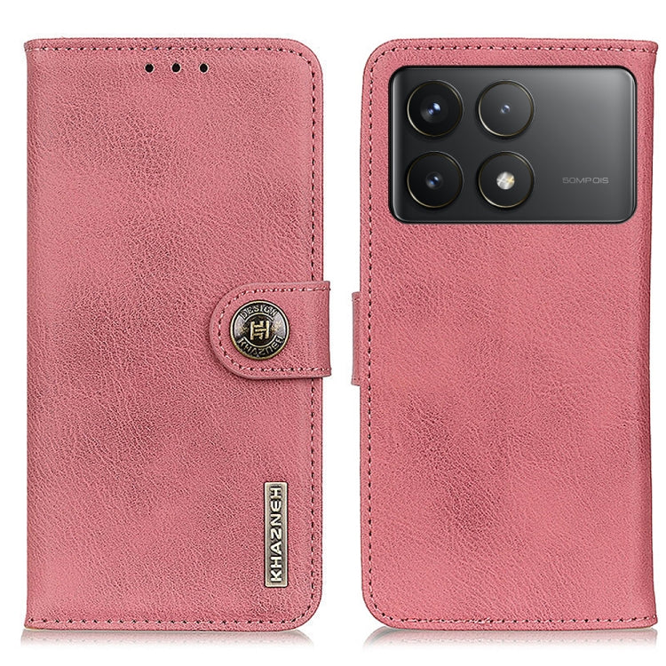 KHAZNEH Cowhide Texture Flip Leather Phone Case, For Xiaomi Poco F6 / Redmi Turbo 3, For Xiaomi Poco F6 Pro, For Xiaomi Redmi K70 5G / K70 Pro 5G, For Xiaomi Redmi Note 13 Pro 4G/Poco M6 Pro 4G, For Xiaomi Redmi 13C, For Xiaomi Redmi Note 13 4G