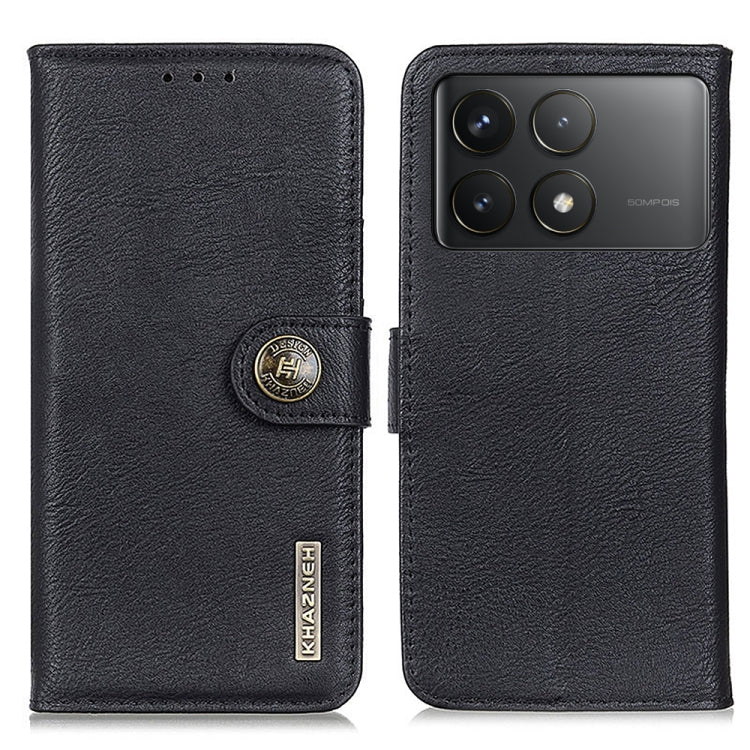 KHAZNEH Cowhide Texture Flip Leather Phone Case, For Xiaomi Poco F6 / Redmi Turbo 3, For Xiaomi Poco F6 Pro, For Xiaomi Redmi K70 5G / K70 Pro 5G, For Xiaomi Redmi Note 13 Pro 4G/Poco M6 Pro 4G, For Xiaomi Redmi 13C, For Xiaomi Redmi Note 13 4G