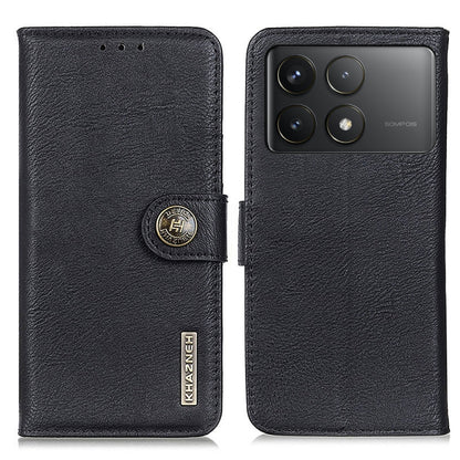 KHAZNEH Cowhide Texture Flip Leather Phone Case, For Xiaomi Poco F6 / Redmi Turbo 3, For Xiaomi Poco F6 Pro, For Xiaomi Redmi K70 5G / K70 Pro 5G, For Xiaomi Redmi Note 13 Pro 4G/Poco M6 Pro 4G, For Xiaomi Redmi 13C, For Xiaomi Redmi Note 13 4G