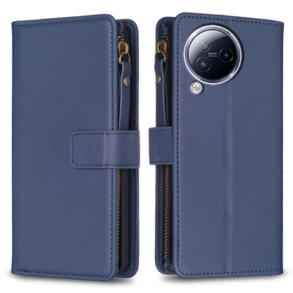 9 Card Slots Zipper Wallet Leather Flip Phone Case, For Xiaomi Poco F5 5G, For Xiaomi Redmi Note 12S 4G, For Xiaomi Redmi Note 12 4G, For Xiaomi Civi 3 5G