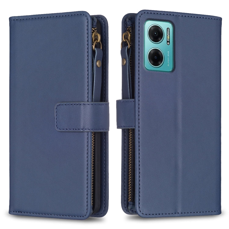 9 Card Slots Zipper Wallet Leather Flip Phone Case, For Xiaomi 13, For Xiaomi 12T / 12T Pro, For Xiaomi 12 Lite, For Xiaomi Redmi 10 5G