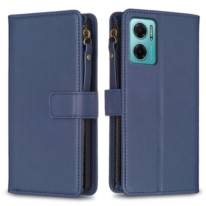 9 Card Slots Zipper Wallet Leather Flip Phone Case, For Xiaomi 13, For Xiaomi 12T / 12T Pro, For Xiaomi 12 Lite, For Xiaomi Redmi 10 5G