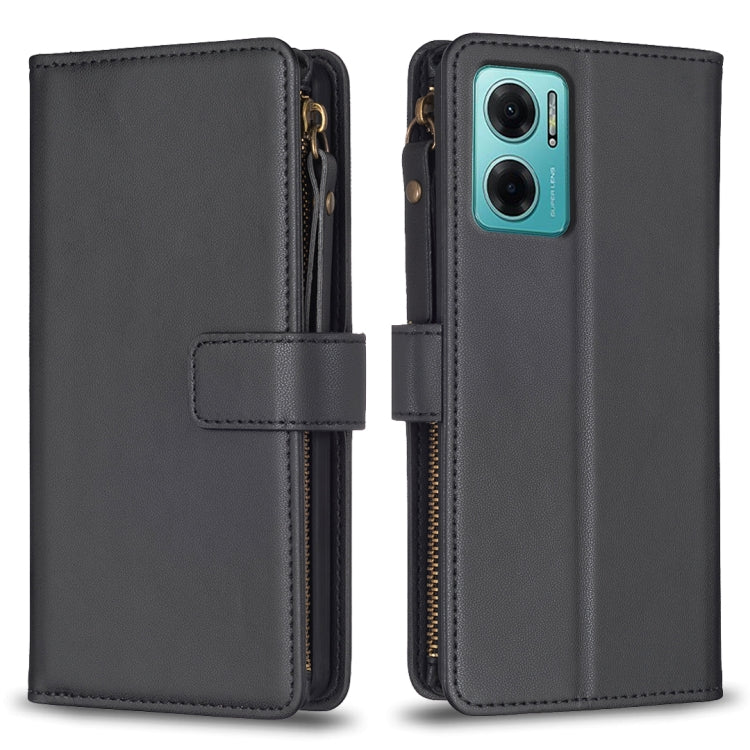 9 Card Slots Zipper Wallet Leather Flip Phone Case, For Xiaomi 13, For Xiaomi 12T / 12T Pro, For Xiaomi 12 Lite, For Xiaomi Redmi 10 5G
