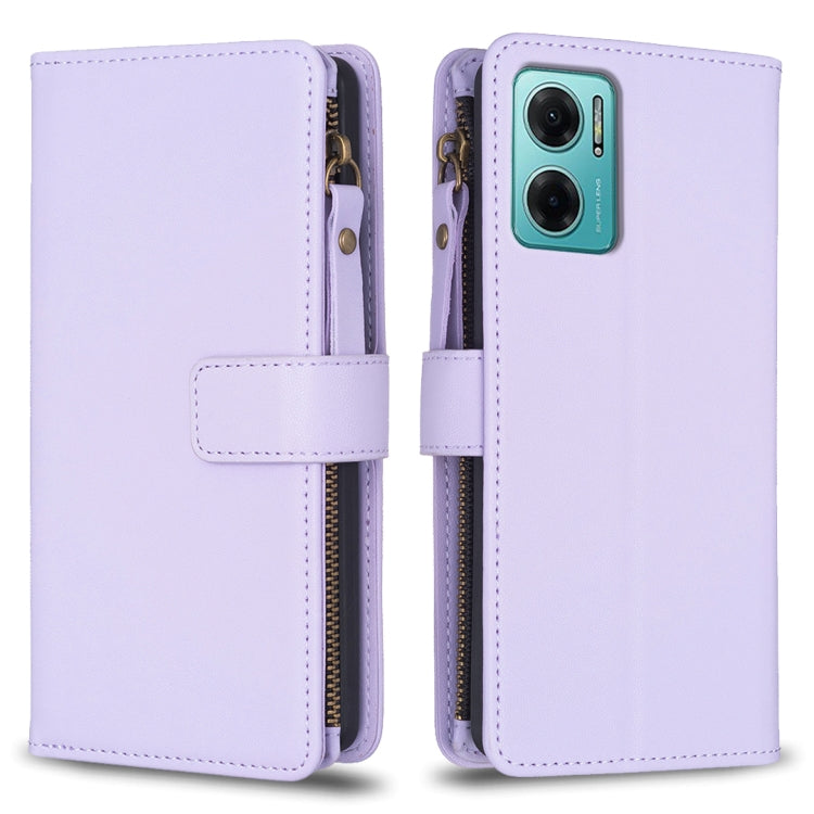 9 Card Slots Zipper Wallet Leather Flip Phone Case, For Xiaomi 13, For Xiaomi 12T / 12T Pro, For Xiaomi 12 Lite, For Xiaomi Redmi 10 5G