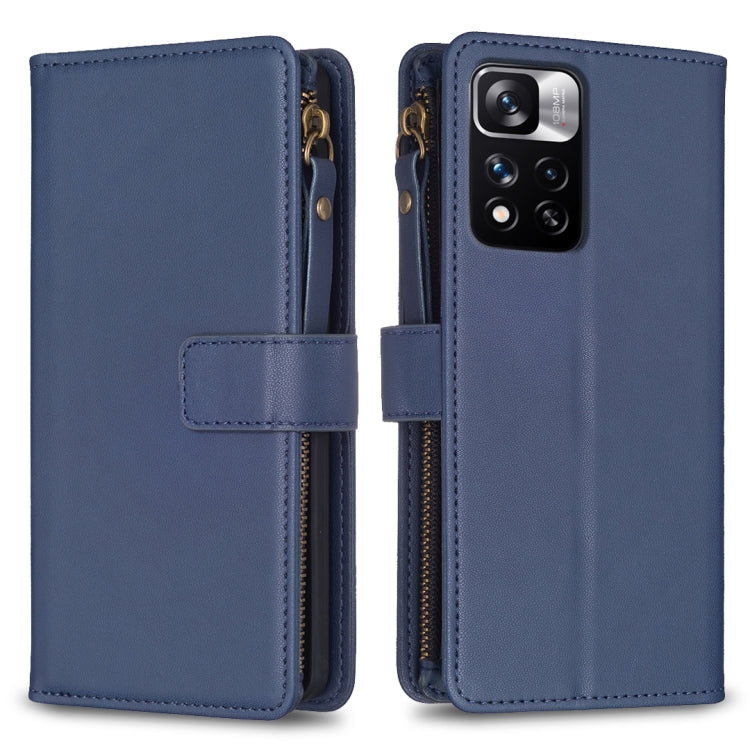 9 Card Slots Zipper Wallet Leather Flip Phone Case, For Xiaomi Redmi 10C, For Xiaomi 12 Pro, For Xiaomi 12, For Xiaomi Redmi Note 11 Pro