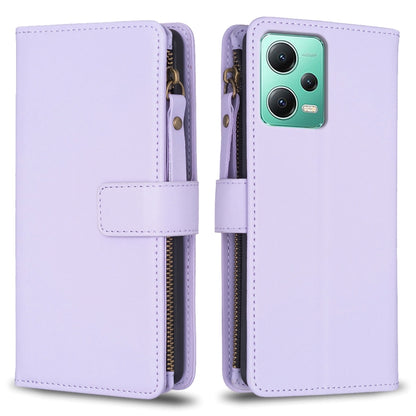 9 Card Slots Zipper Wallet Leather Flip Phone Case, For Xiaomi Redmi A1 / A2, For Xiaomi Redmi Note 12 Pro+ 5G Global, For Xiaomi Redmi Note 12 Pro, For Xiaomi Redmi Note 12 5G