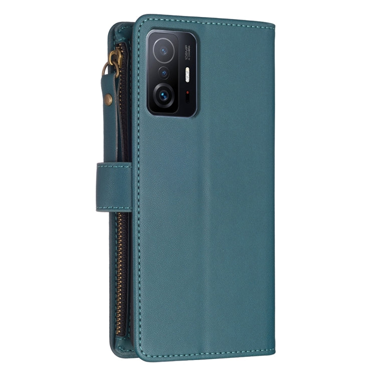 9 Card Slots Zipper Wallet Leather Flip Phone Case, For Xiaomi Mi 11T / 11T Pro, For Xiaomi Redmi 10, For Xiaomi Mi 11 Lite, For Xiaomi Redmi Note 10 5G