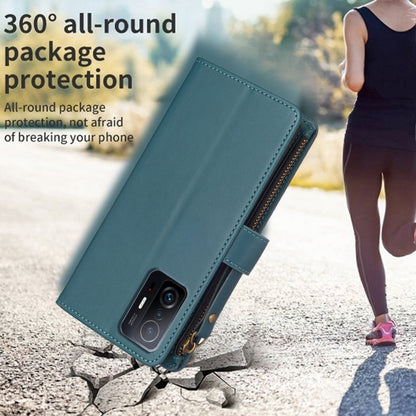 9 Card Slots Zipper Wallet Leather Flip Phone Case, For Xiaomi Mi 11T / 11T Pro, For Xiaomi Redmi 10, For Xiaomi Mi 11 Lite, For Xiaomi Redmi Note 10 5G