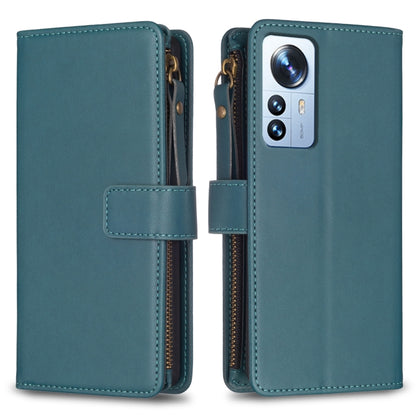 9 Card Slots Zipper Wallet Leather Flip Phone Case, For Xiaomi Redmi 10C, For Xiaomi 12 Pro, For Xiaomi 12, For Xiaomi Redmi Note 11 Pro