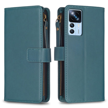 9 Card Slots Zipper Wallet Leather Flip Phone Case, For Xiaomi 13, For Xiaomi 12T / 12T Pro, For Xiaomi 12 Lite, For Xiaomi Redmi 10 5G