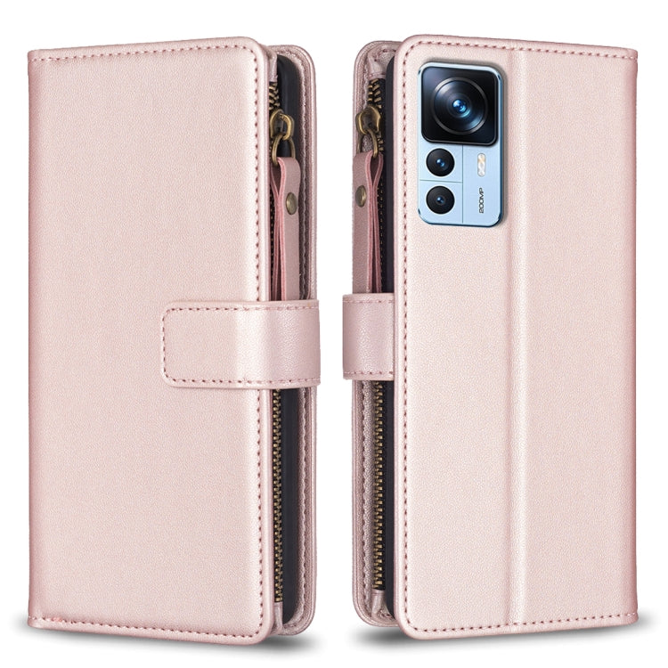 9 Card Slots Zipper Wallet Leather Flip Phone Case, For Xiaomi 13, For Xiaomi 12T / 12T Pro, For Xiaomi 12 Lite, For Xiaomi Redmi 10 5G