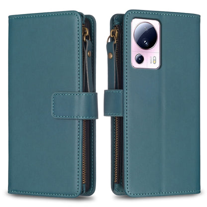 9 Card Slots Zipper Wallet Leather Flip Phone Case, For Xiaomi Redmi 12C, For Xiaomi 13 Lite, For Xiaomi Redmi K60 / K60 Pro, For Xiaomi 13 Pro