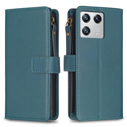 9 Card Slots Zipper Wallet Leather Flip Phone Case, For Xiaomi 13, For Xiaomi 12T / 12T Pro, For Xiaomi 12 Lite, For Xiaomi Redmi 10 5G