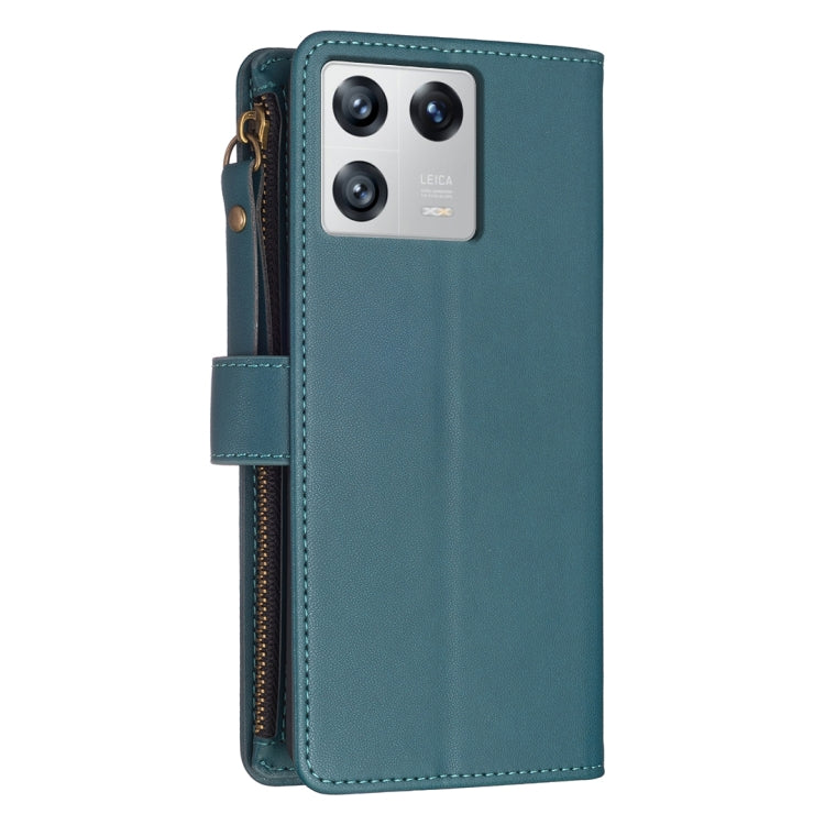 9 Card Slots Zipper Wallet Leather Flip Phone Case, For Xiaomi 13, For Xiaomi 12T / 12T Pro, For Xiaomi 12 Lite, For Xiaomi Redmi 10 5G