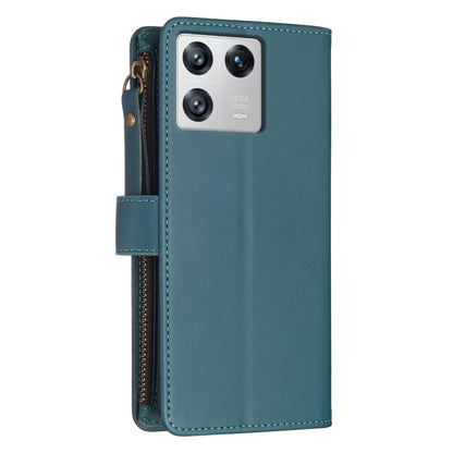9 Card Slots Zipper Wallet Leather Flip Phone Case, For Xiaomi 13, For Xiaomi 12T / 12T Pro, For Xiaomi 12 Lite, For Xiaomi Redmi 10 5G