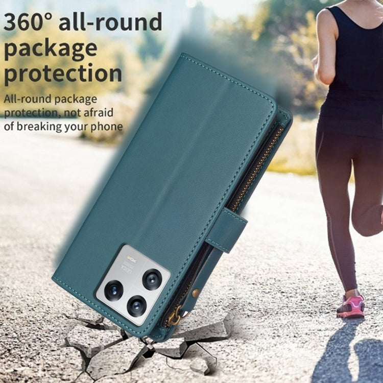 9 Card Slots Zipper Wallet Leather Flip Phone Case, For Xiaomi 13, For Xiaomi 12T / 12T Pro, For Xiaomi 12 Lite, For Xiaomi Redmi 10 5G