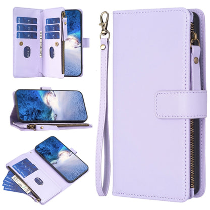9 Card Slots Zipper Wallet Leather Flip Phone Case, For Xiaomi Redmi 13C, For Xiaomi Redmi Note 13 Pro+ 5G, For Xiaomi Redmi Note 13 Pro 5G, For Xiaomi Redmi 12 4G