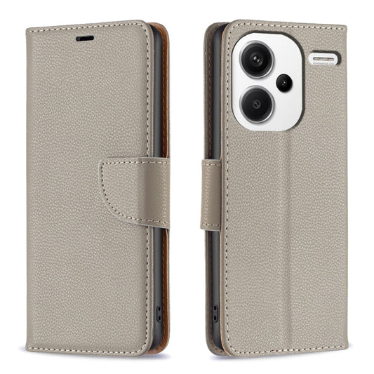 Litchi Texture Pure Color Leather Phone Case, For Xiaomi Redmi Note 13 Pro+ 5G, For Xiaomi Redmi Note 13 Pro 5G