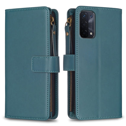 9 Card Slots Zipper Wallet Leather Flip Phone Case, For OPPO A94 5G / F19 Pro+ / Reno5 Z 5G, For OPPO A74 5G / A93 5G / A54 5G, For OPPO A74 4G / F19 4G, For OPPO A92 / A72 / A52