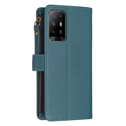 9 Card Slots Zipper Wallet Leather Flip Phone Case, For OPPO A94 5G / F19 Pro+ / Reno5 Z 5G, For OPPO A74 5G / A93 5G / A54 5G, For OPPO A74 4G / F19 4G, For OPPO A92 / A72 / A52