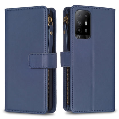 9 Card Slots Zipper Wallet Leather Flip Phone Case, For OPPO A94 5G / F19 Pro+ / Reno5 Z 5G, For OPPO A74 5G / A93 5G / A54 5G, For OPPO A74 4G / F19 4G, For OPPO A92 / A72 / A52