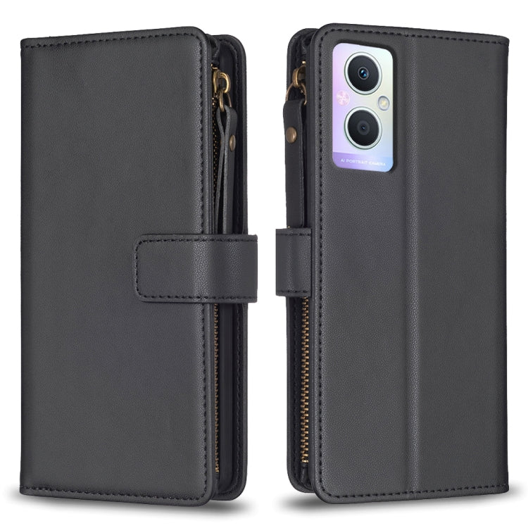 9 Card Slots Zipper Wallet Leather Flip Phone Case, For OPPO Find X6 Pro, For OPPO Find X6, For OPPO A96 5G / Reno7 Z, For OPPO A94 4G / Reno5 F / F19 Pro