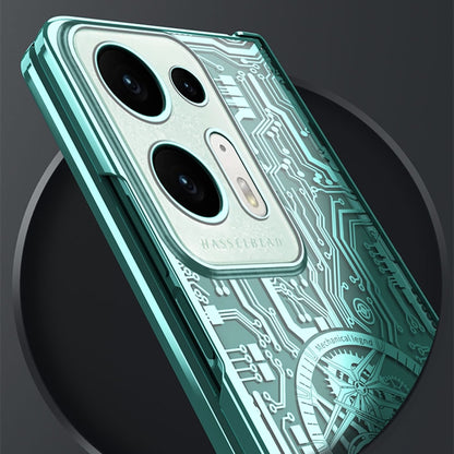 Mechanical Legend Integrated Electroplating All-inclusive Phone Case, For OPPO Find N2, For OPPO Find N