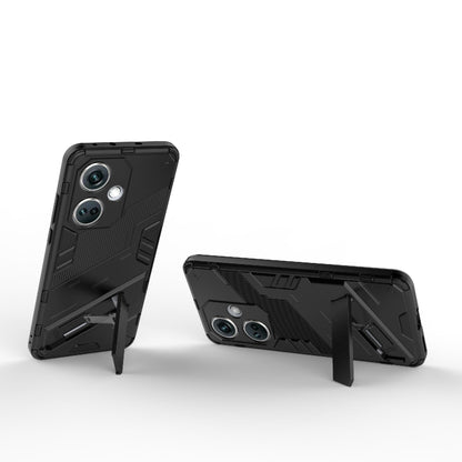 Punk Armor 2 in 1 PC + TPU Phone Case with Holder, For OnePlus Nord CE3 5G Global, For OnePlus Ace 2V