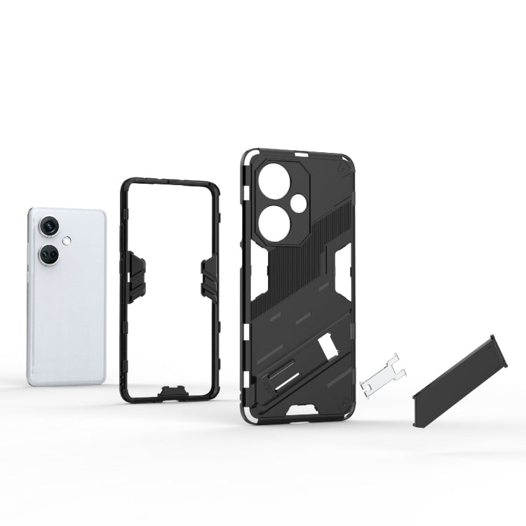 Punk Armor 2 in 1 PC + TPU Phone Case with Holder, For OnePlus Nord CE3 5G Global, For OnePlus Ace 2V