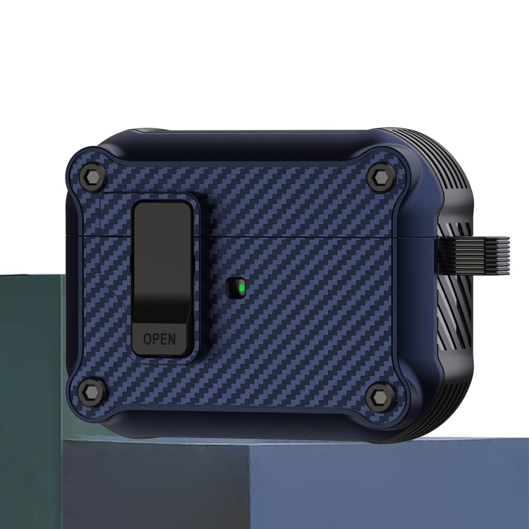 Carbon Fiber Magnetic Automatic Switch Earphone Protective Case, For AirPods 4, For AirPods Pro 2, For AirPods 3, For AirPods Pro