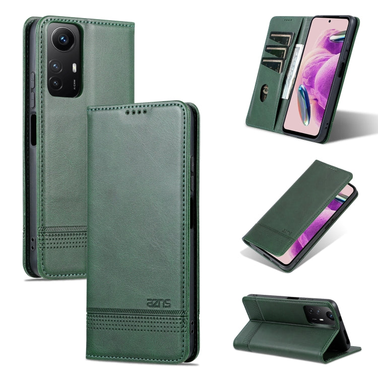 AZNS Magnetic Calf Texture Flip Leather Phone Case, For Xiaomi Redmi K60 Ultra/Mi 13T/13T Pro, For Xiaomi Redmi K70/K70 Pro, For Xiaomi Redmi 12 4G, For Xiaomi Redmi Note 12S