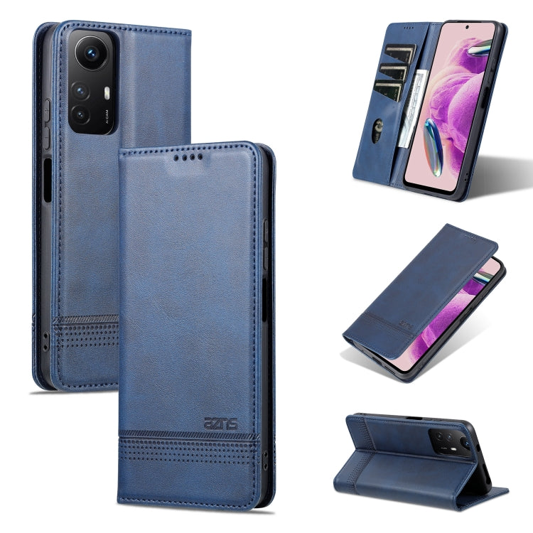 AZNS Magnetic Calf Texture Flip Leather Phone Case, For Xiaomi Redmi K60 Ultra/Mi 13T/13T Pro, For Xiaomi Redmi K70/K70 Pro, For Xiaomi Redmi 12 4G, For Xiaomi Redmi Note 12S