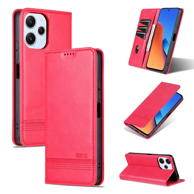 AZNS Magnetic Calf Texture Flip Leather Phone Case, For Xiaomi Redmi K60 Ultra/Mi 13T/13T Pro, For Xiaomi Redmi K70/K70 Pro, For Xiaomi Redmi 12 4G, For Xiaomi Redmi Note 12S