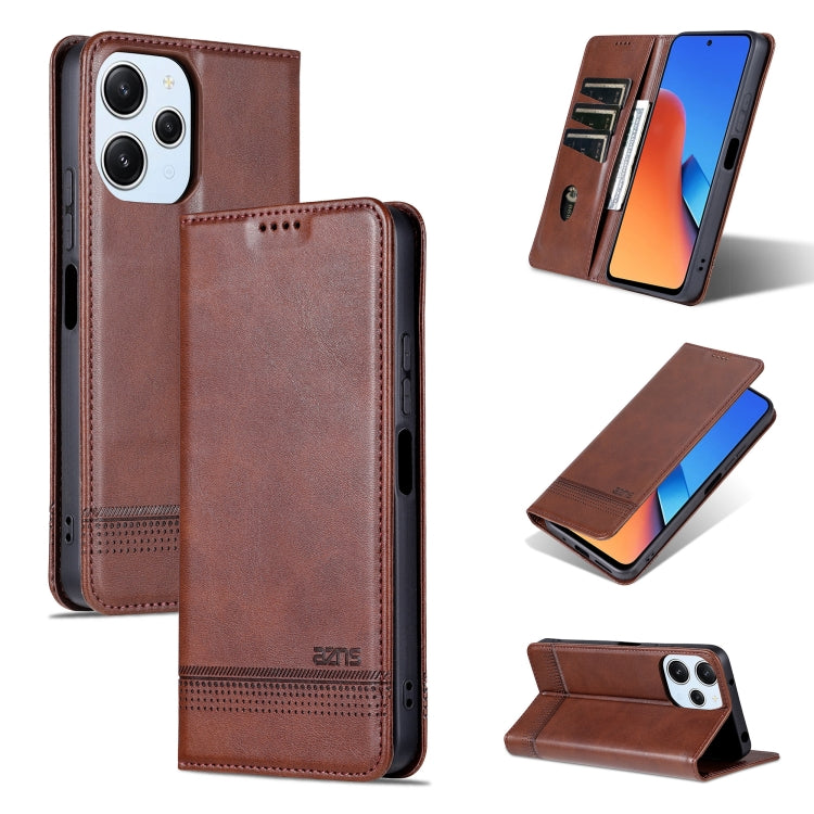 AZNS Magnetic Calf Texture Flip Leather Phone Case, For Xiaomi Redmi K60 Ultra/Mi 13T/13T Pro, For Xiaomi Redmi K70/K70 Pro, For Xiaomi Redmi 12 4G, For Xiaomi Redmi Note 12S