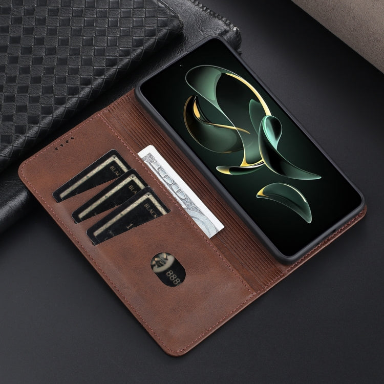 AZNS Magnetic Calf Texture Flip Leather Phone Case, For Xiaomi Redmi K60 Ultra/Mi 13T/13T Pro, For Xiaomi Redmi K70/K70 Pro, For Xiaomi Redmi 12 4G, For Xiaomi Redmi Note 12S