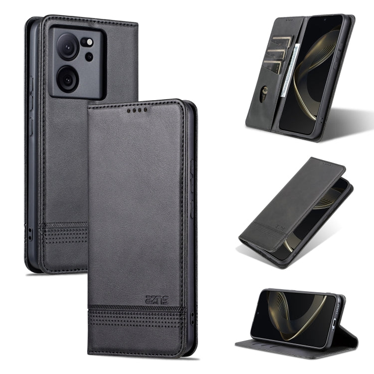 AZNS Magnetic Calf Texture Flip Leather Phone Case, For Xiaomi Redmi K60 Ultra/Mi 13T/13T Pro, For Xiaomi Redmi K70/K70 Pro, For Xiaomi Redmi 12 4G, For Xiaomi Redmi Note 12S