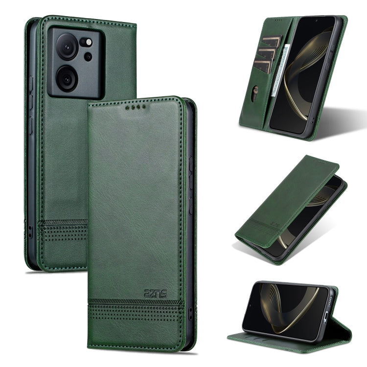 AZNS Magnetic Calf Texture Flip Leather Phone Case, For Xiaomi Redmi K60 Ultra/Mi 13T/13T Pro, For Xiaomi Redmi K70/K70 Pro, For Xiaomi Redmi 12 4G, For Xiaomi Redmi Note 12S