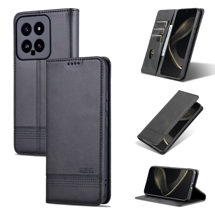 AZNS Magnetic Calf Texture Flip Leather Phone Case, For Xiaomi 14 Ultra, For Xiaomi Redmi 13C / Poco C65, For Xiaomi 14 Pro, For Xiaomi 14