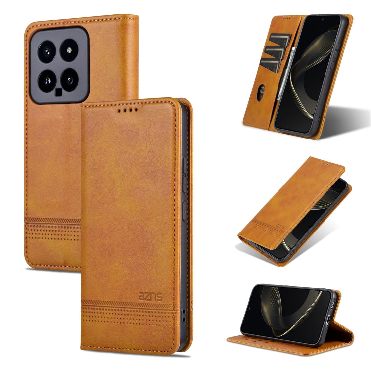 AZNS Magnetic Calf Texture Flip Leather Phone Case, For Xiaomi 14 Ultra, For Xiaomi Redmi 13C / Poco C65, For Xiaomi 14 Pro, For Xiaomi 14