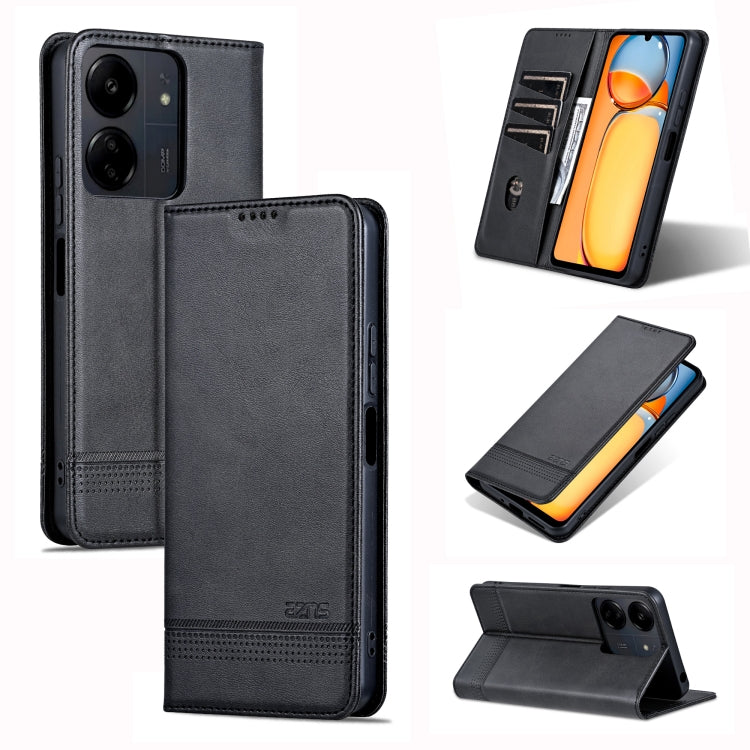 AZNS Magnetic Calf Texture Flip Leather Phone Case, For Xiaomi 14 Ultra, For Xiaomi Redmi 13C / Poco C65, For Xiaomi 14 Pro, For Xiaomi 14