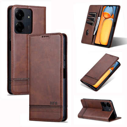 AZNS Magnetic Calf Texture Flip Leather Phone Case, For Xiaomi 14 Ultra, For Xiaomi Redmi 13C / Poco C65, For Xiaomi 14 Pro, For Xiaomi 14