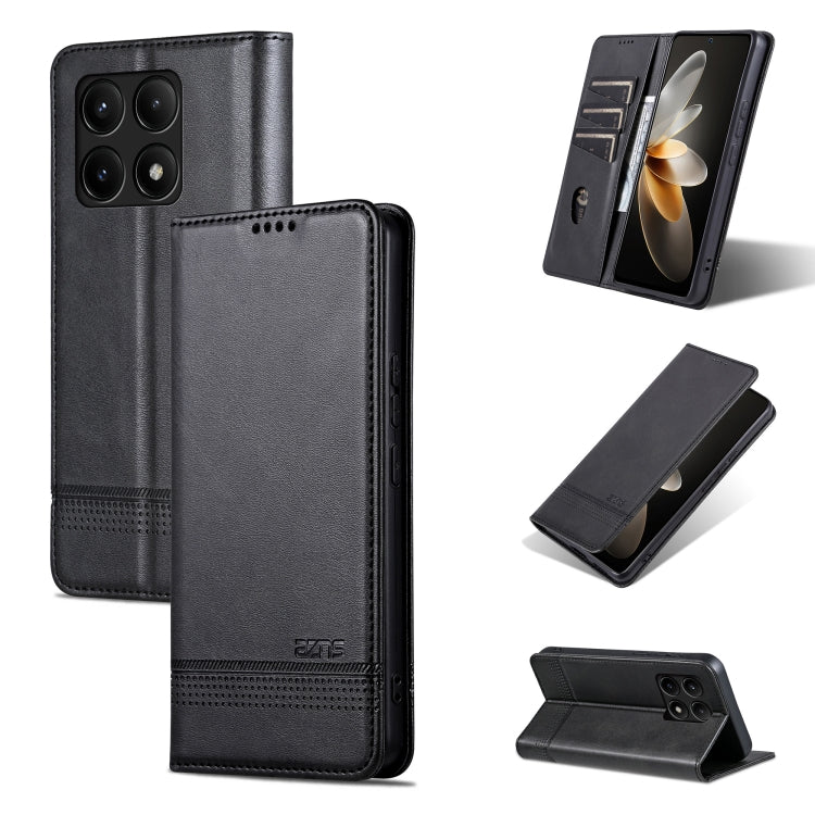 AZNS Magnetic Calf Texture Flip Leather Phone Case, For Xiaomi Redmi Turbo 3, For Xiaomi Redmi Note 13 Pro 4G, For Xiaomi Redmi Note 13 4G, For Xiaomi Redmi K70E