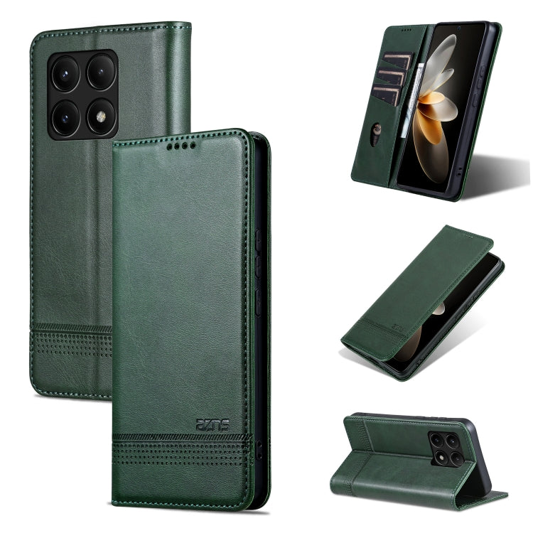 AZNS Magnetic Calf Texture Flip Leather Phone Case, For Xiaomi Redmi Turbo 3, For Xiaomi Redmi Note 13 Pro 4G, For Xiaomi Redmi Note 13 4G, For Xiaomi Redmi K70E