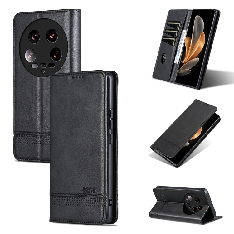 AZNS Magnetic Calf Texture Flip Leather Phone Case, For Xiaomi 14 Ultra, For Xiaomi Redmi 13C / Poco C65, For Xiaomi 14 Pro, For Xiaomi 14
