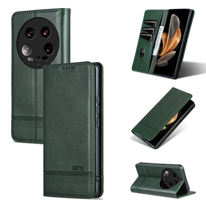 AZNS Magnetic Calf Texture Flip Leather Phone Case, For Xiaomi 14 Ultra, For Xiaomi Redmi 13C / Poco C65, For Xiaomi 14 Pro, For Xiaomi 14